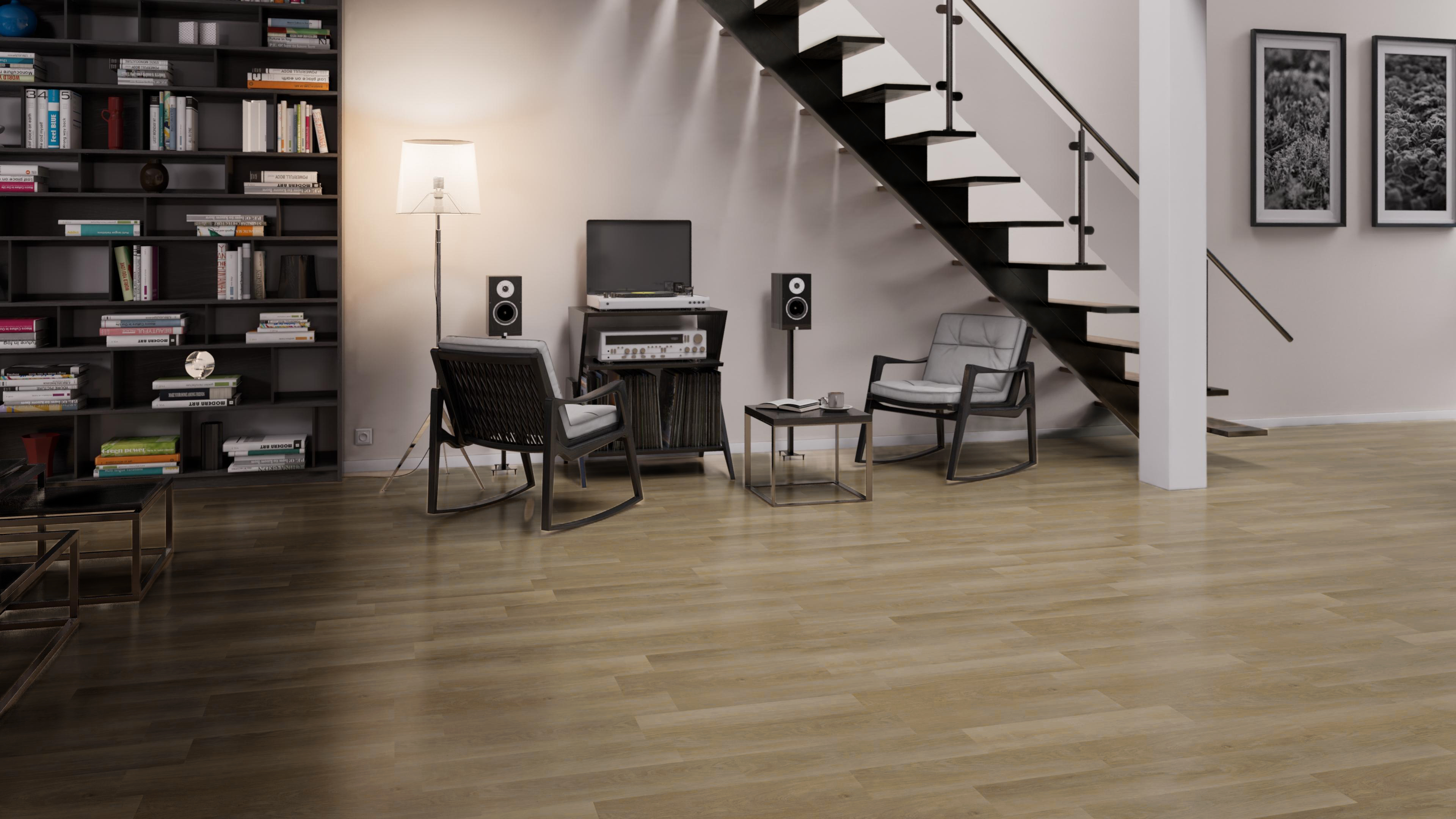 Click-Vinyl CHECK One 2074 Prenzlau Eiche Breitdiele inkl. Trittschall Premium