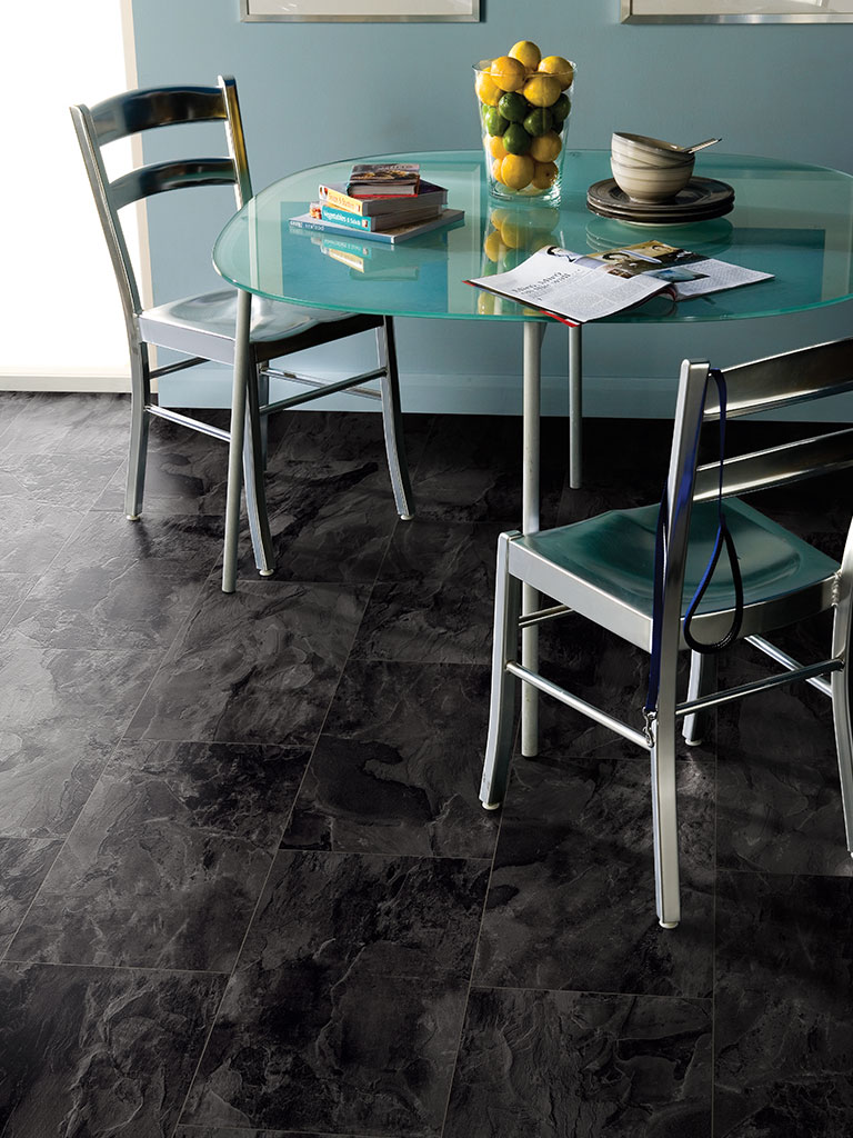Designboden CHECK green 2437 Lüre Schiefer Fliese  Standard