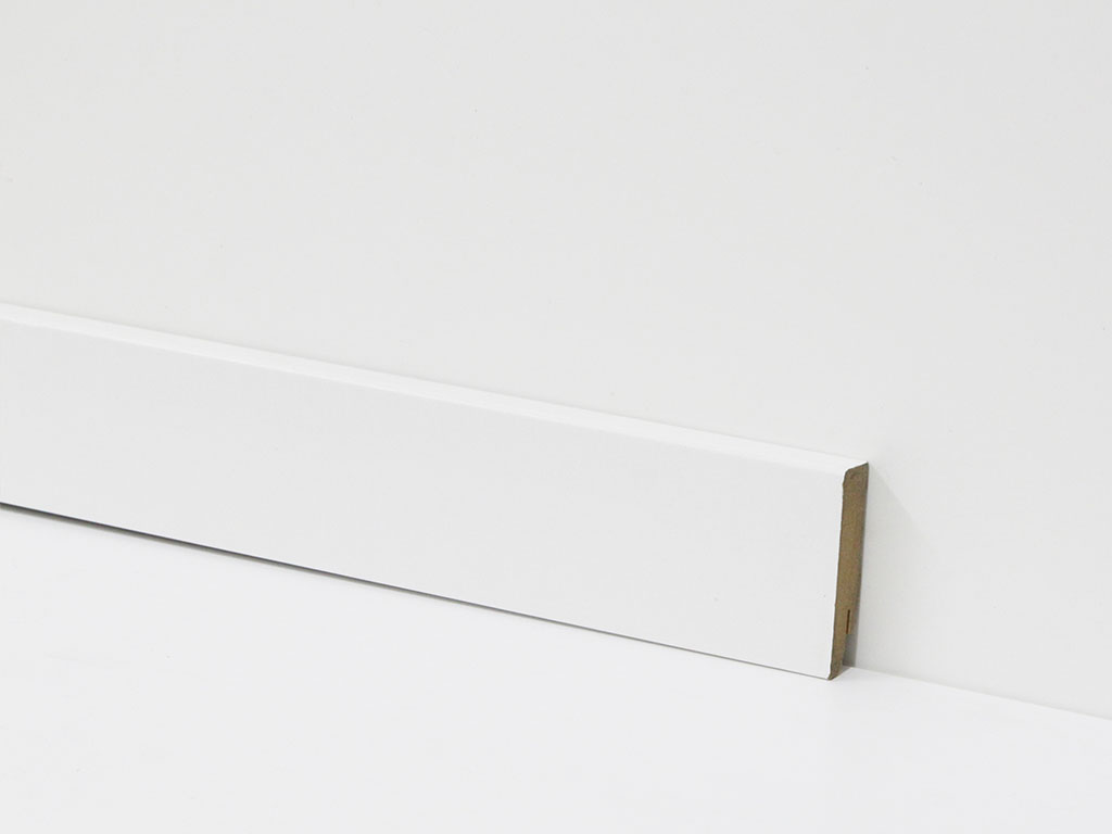 Equipped Sockelleiste 80mm 0030 Weiss (Weimarer Leiste)