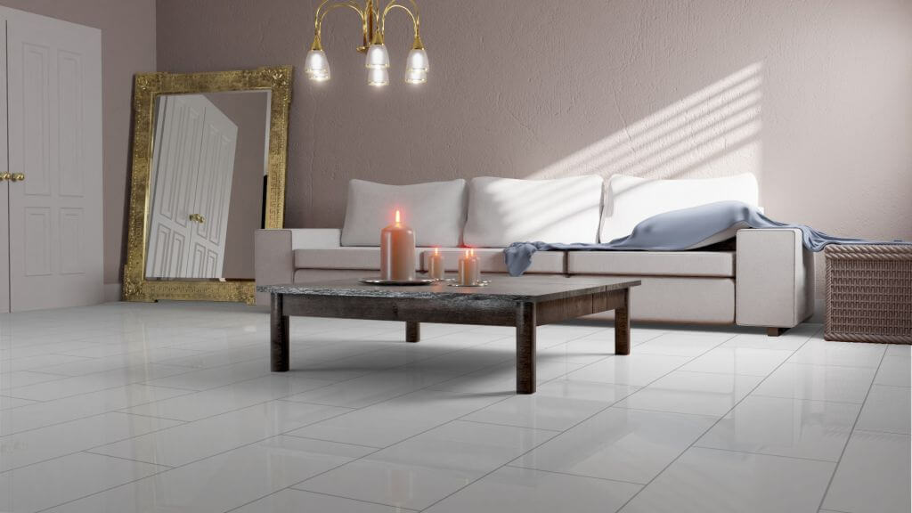 Glanzlaminat Falquon Max HG D2935 Uni Weiss