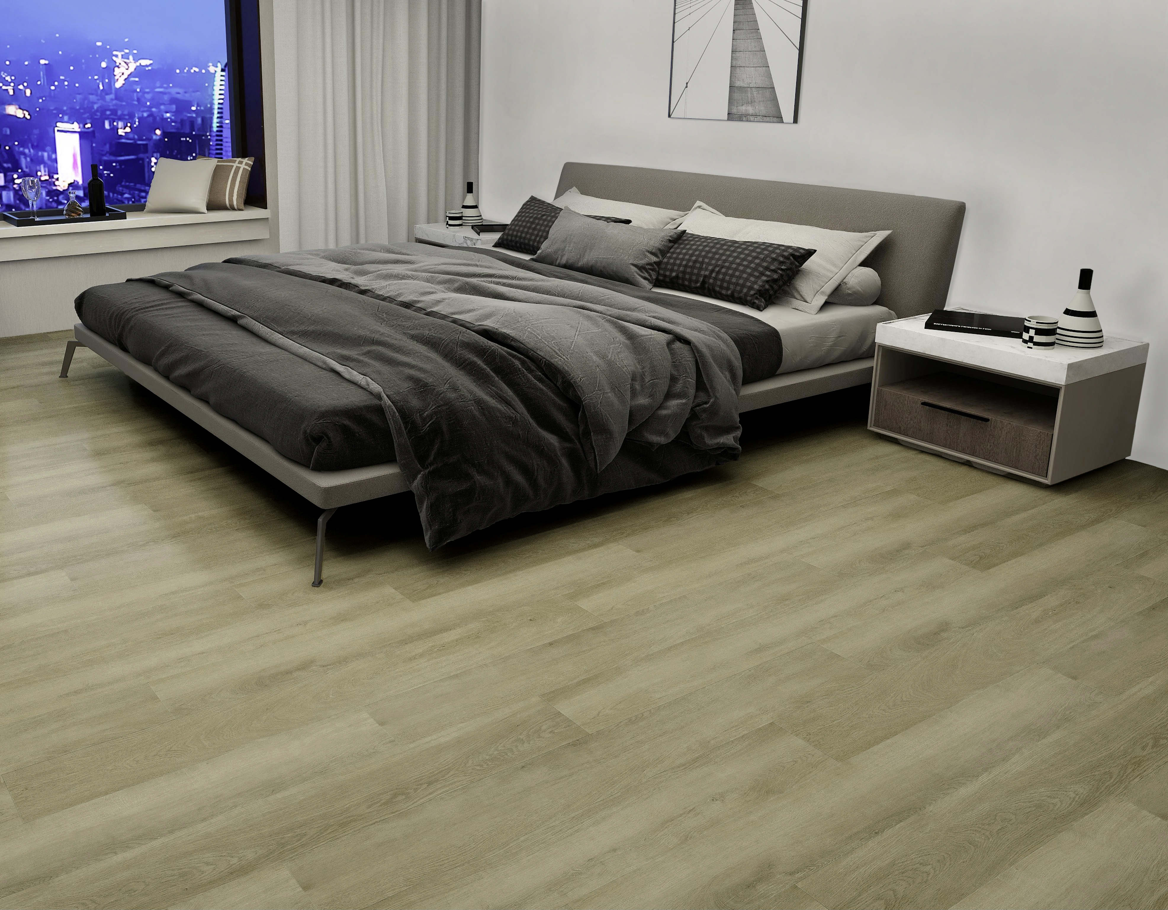 Click-Vinyl CHECK One 2074 Prenzlau Eiche Breitdiele inkl. Trittschall Premium