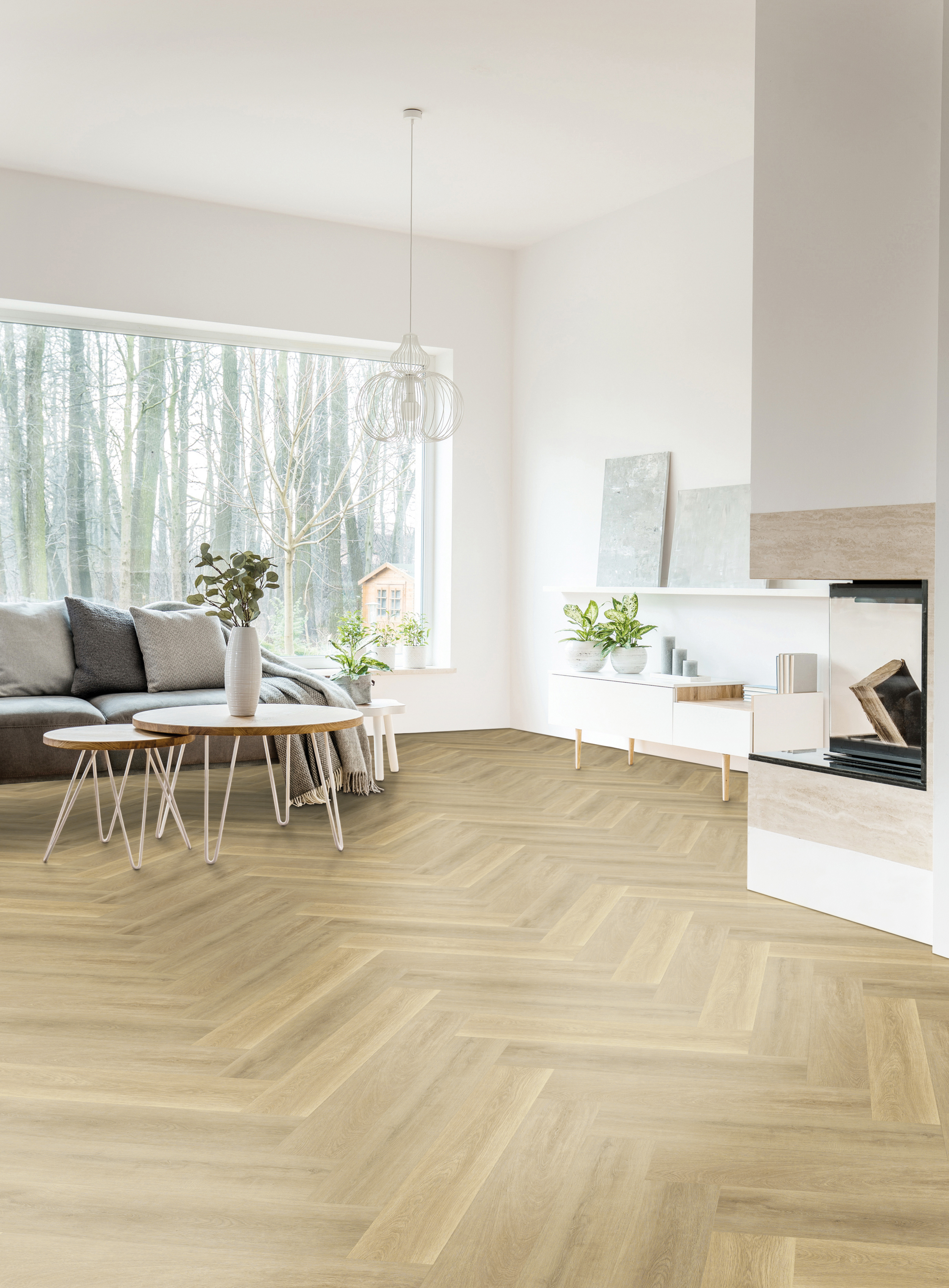 Click-Vinyl CHECK One 2074H Prenzlau Eiche Herringbone inkl. Trittschall Premium