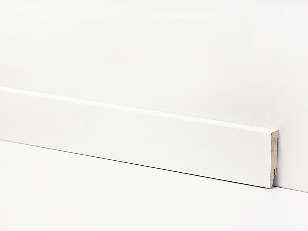 Equipped Sockelleiste 70mm 0039 Weiss (Weimarer Leiste)