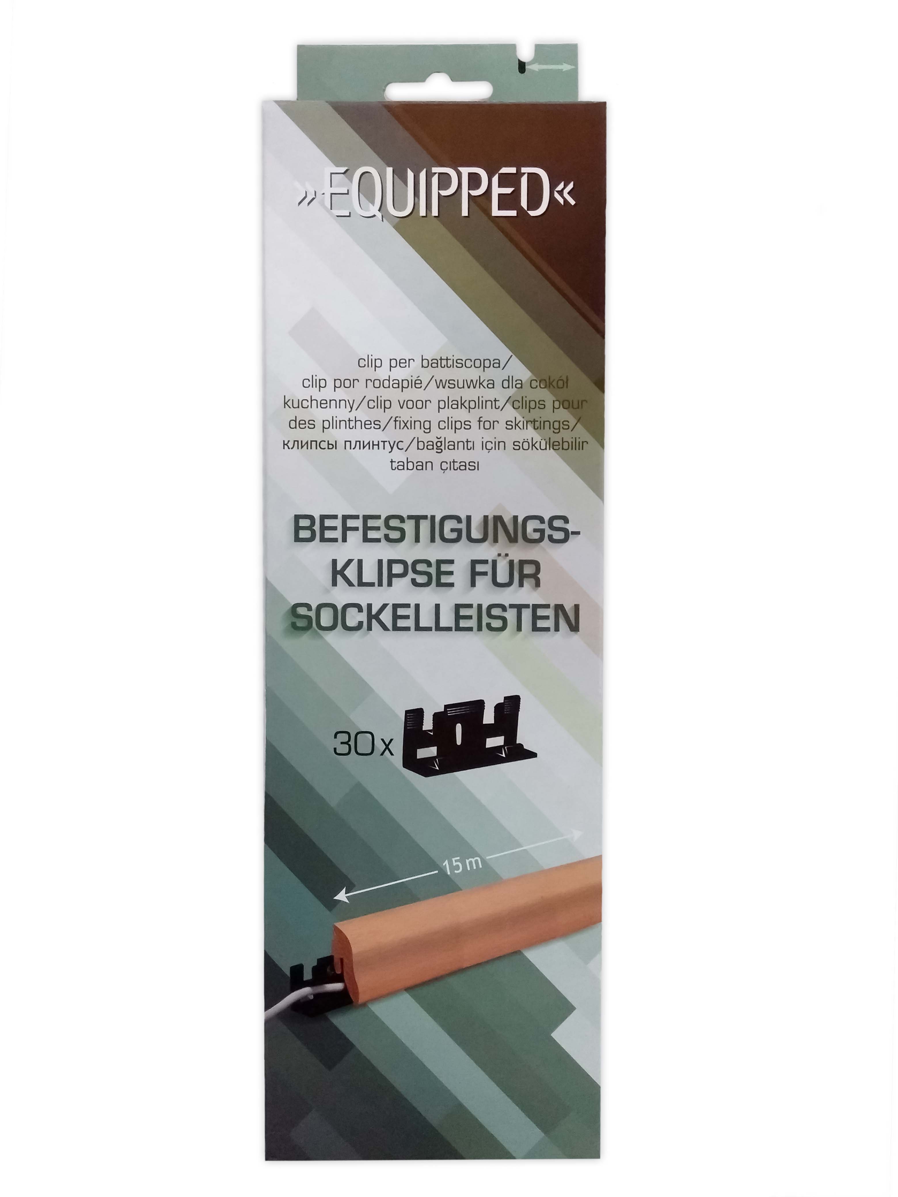 Equipped 1200 Leistenklipse 30 Stück